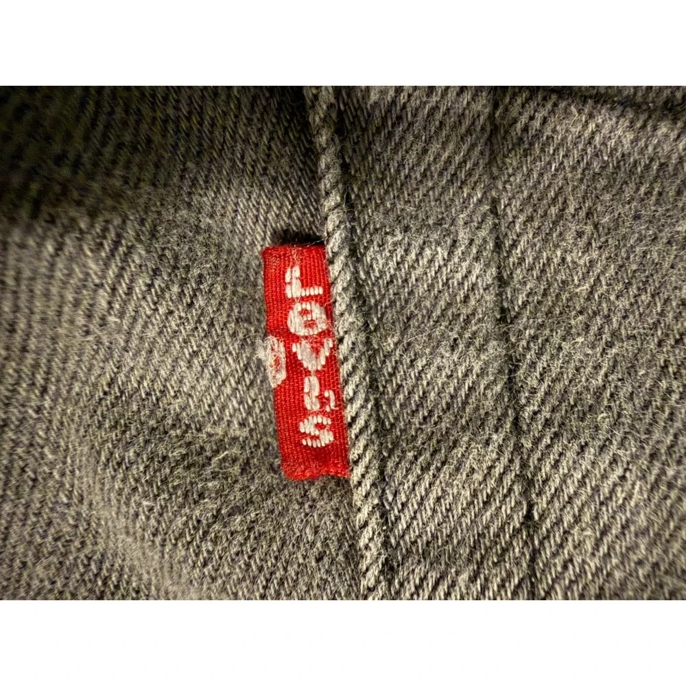 Levi's 511 Slim Fit Jeans Mens 31x32 Gray Red Tab Stretch Denim